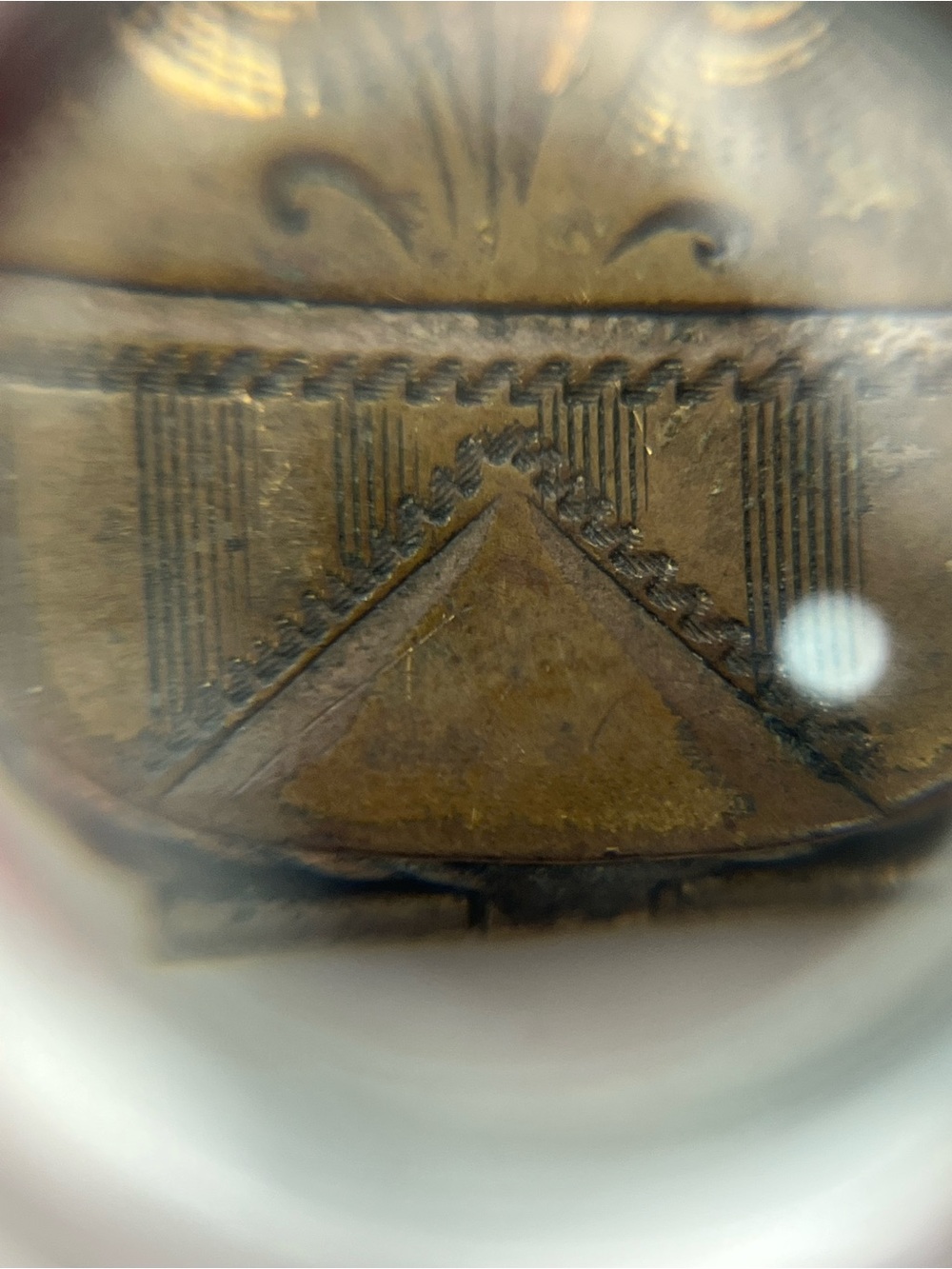SKM & Co Victorian gold tone square locket pocket watch fob engraved DAMAGED - Picture 14 of 15